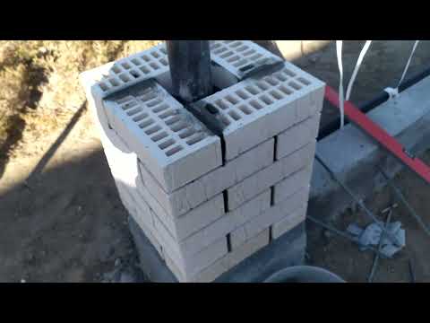 Как выложить кирпичные столбы забора без опыта!