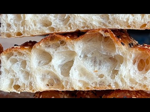 No-knead Bread. The Most Delicious Persian Bread, Barbari