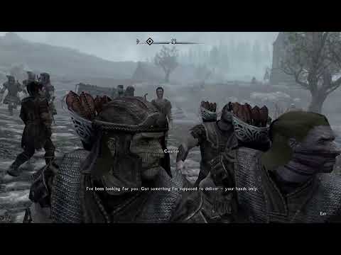 Relaxing with some Skyrim