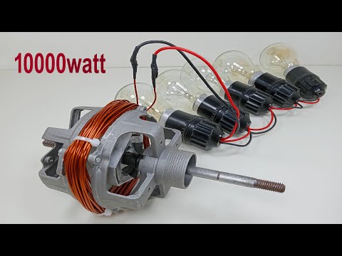 New idea How to make 240v 10000W AC Current First Electric Generator