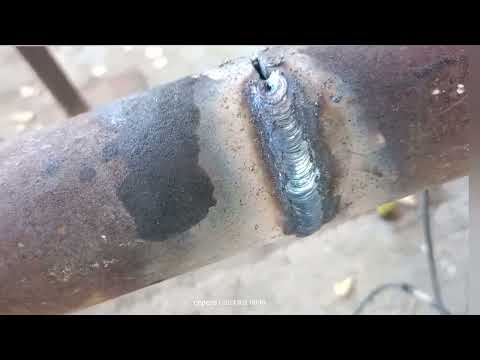 урок по сварке трубы неповоротной,электродами ано21,GOODEL