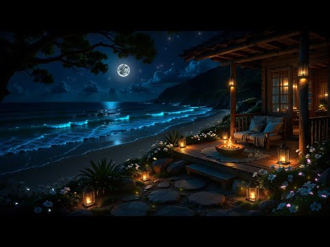 (No Ads) FALL ASLEEP INSTANTLY in 2 Minutes • Ocean Waves for Deep Sleep • Melatonin Release