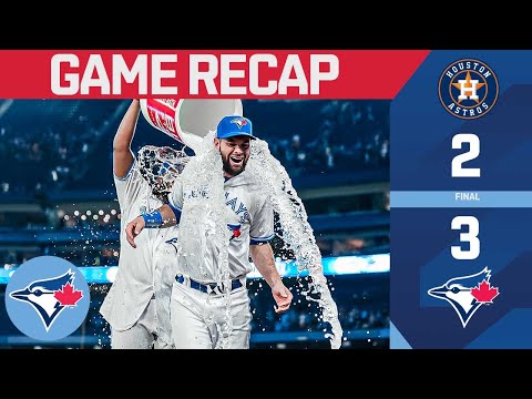 Blue Jays take 3 of 4 and win season series from the Astros!