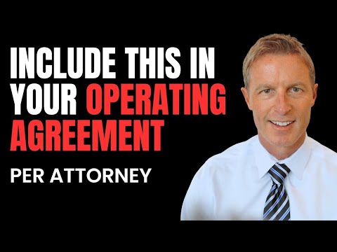 What to Include in Your Operating Agreement