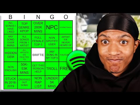 Spotify BINGO, but i used WRAPPED 2025