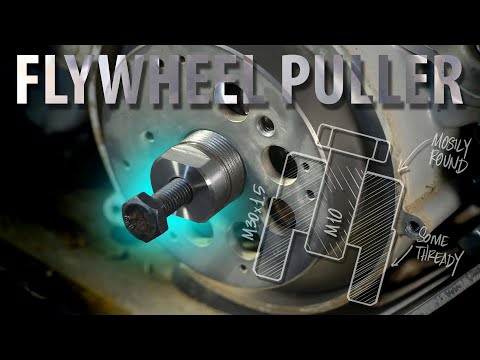 EASY Flywheel Puller... using ONLY industrial lathe and milling machine!!!