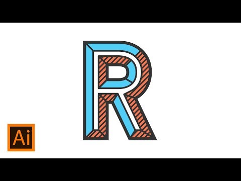 Chiseled Text Effect | Adobe Illustrator Tutorial