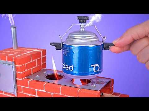 Created an Amazing Mini Pressure Cooker with Soda Cans | Mini Kitchen