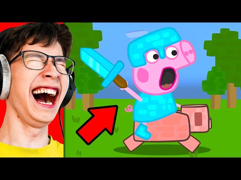 Peppa Pig Family VS Minecraft! (Funny Animation)