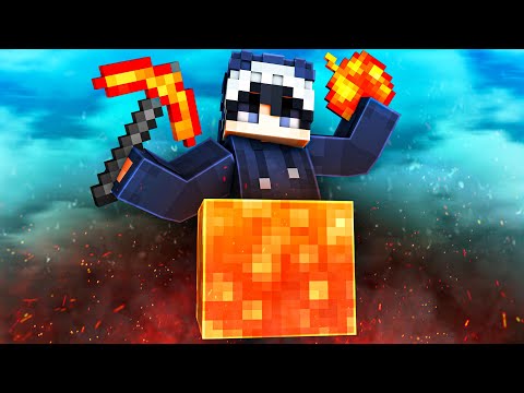 Minecraft ONE BLOCK, but EVERYTHING is LAVA...