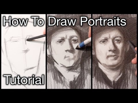 Portrait Drawing Tutorial | Rembrandt Paint/Draw Along