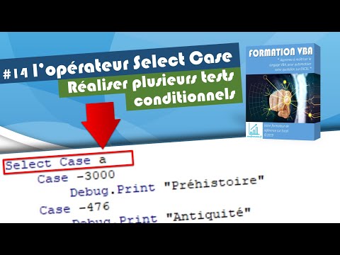 Select Case : Réaliser plusieurs Test conditionnels en VBA [#14 FORMATION EXCEL VBA COMPLETE]