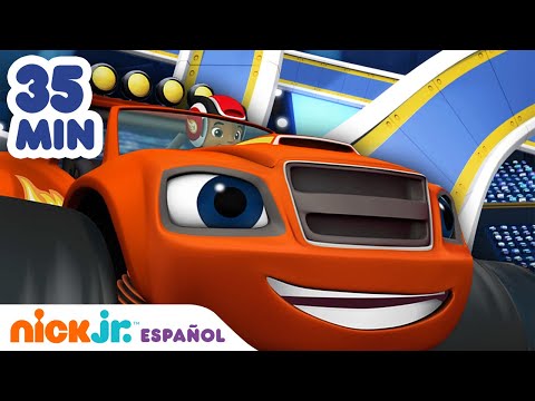 Blaze y los Monster Machines | 30 MINUTOS de lo mejor de Darington | Nick Jr. en Español