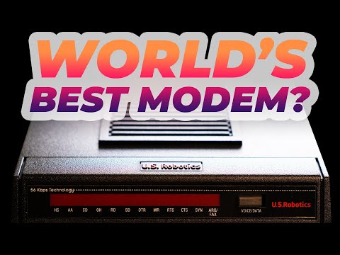 Unboxing and testing the US Robotics Courier modem