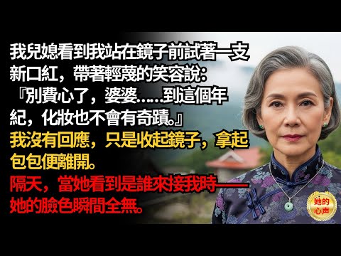 我兒媳說：『到這個年紀，化妝也不會有奇蹟了。』 沒想到隔天……她卻臉色全無。| 父母子女冲突 | 真實故事 | 故事分享 | 情感故事 | 晚年哲理 | 說故事