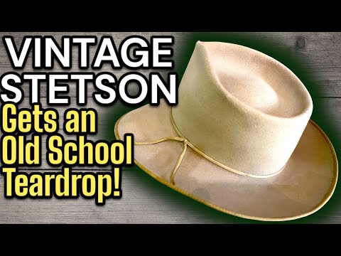 WHY DO TEARDROP FEDORAS IN THE OLD MOVIES LOOK DIFFERENT? - Stunning Vintage Stetson Gets a Teardrop