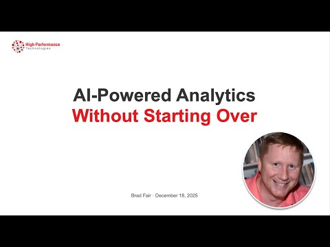 Unlock AI Powered Analytics on Your Existing Tableau Data: Live Demo of Ana + Tableau VDS Integratio