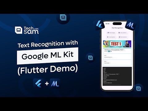 How to Integrate Text Recognition (OCR) using Google ML Kit - Flutter AI Integration Demo