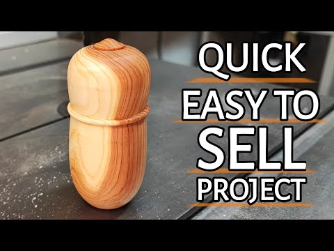 Quick use of scraps to make MONEY WOODTURNING.