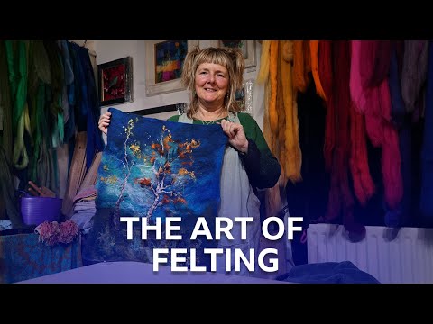 The Art of Felting | Artwork Created Using Merino Fleece | Loop | BBC Scotland