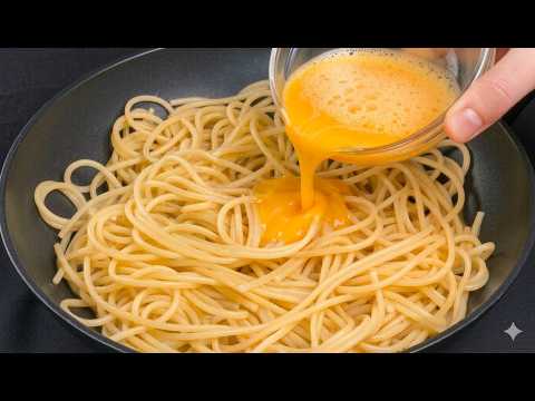 Besser als Pizza! Einfach Eier über Spaghetti gießen! Mamas Geheimrezept!