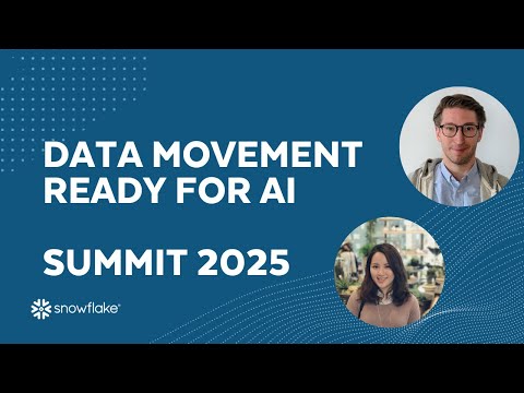 [LIVE] Scale your data integration with confidence, ready for AI - Demo on Snowflake Openflow