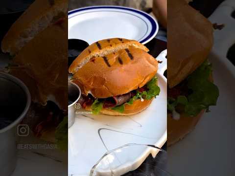 Basturma Burger 😱🍔🥩😍😋 #basturma #burger #armenia  #food #fyp #tiktok #viral #eatswithgasia