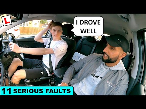 11 SERIOUS MISTAKES But Learner Thinks His Driving Was GOOD