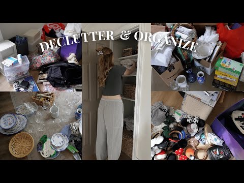 decluttering & organizing my entire house 📦 (because i'm overwhelmed at the mess)