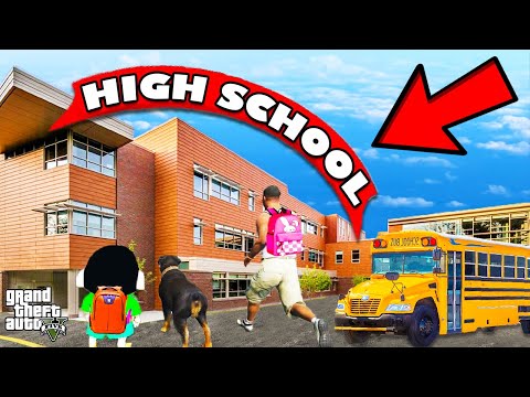 Franklin First Day In NEW HIGH SCHOOL Admission Test By Teacher in GTA 5 | SHINCHAN and CHOP