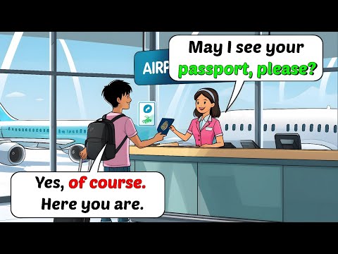 ✈️ At the Airport 🛄 English Travel Conversation for Beginners ✅ | Listening & Speaking Practice