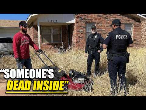 I Had to STOP MOWING and Call The COPS After What I SAW...