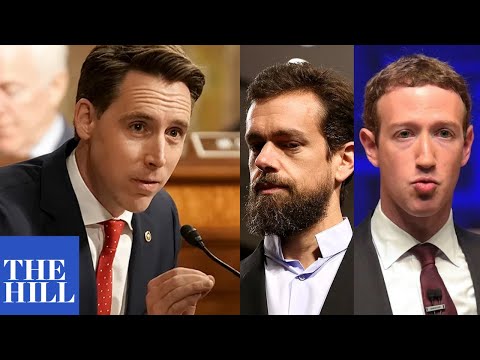 FIERY: Sen. Josh Hawley SLAMS "modern-day robber barons" Zuckerberg, Dorsey