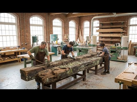 The Incredible Process of Turning Old, Hard Wood into Unique High-Value Furniture