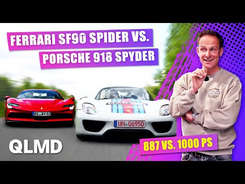 2 Ikonen, 1887 PS und 2 Millionen Euro 😳 | Ferrari SF90 vs. Porsche 918 Spyder | Matthias Malmedie