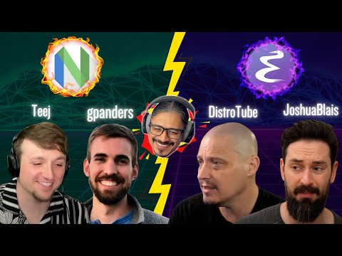 Neovim vs Emacs | Roundtable w/ TJ DeVries, DistroTube, Greg Anders & Joshua Blais