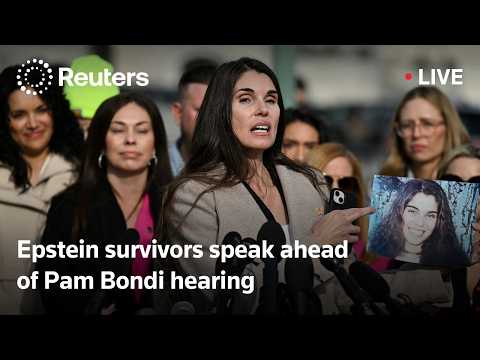 LIVE: Epstein survivors hold news conference ahead of Attorney General Pam Bondi hearing