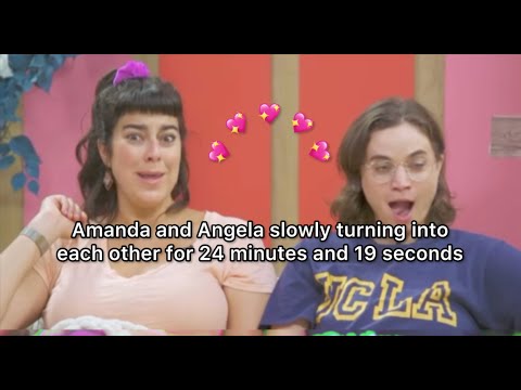 Amanda and Angela slowly turning into each other for 24 minutes and 19 seconds