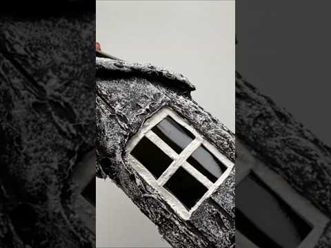 🎄🍾 Christmas bottle decoration idea | Glass bottle decor idea | Home decorating idea