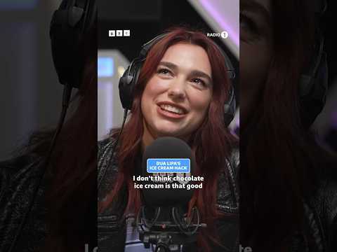 Dua Lipa puts WHAT on her ice cream?? 👀