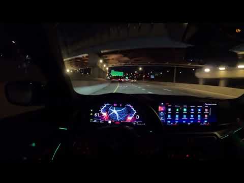 What's it like driving my new 2023 BWM 330 at night in NYC