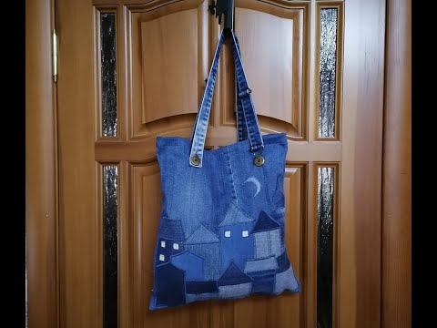 Сумка из старых джинсов #6.