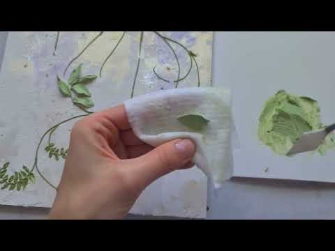 Скульптурная живопись. Глициния 2 урок