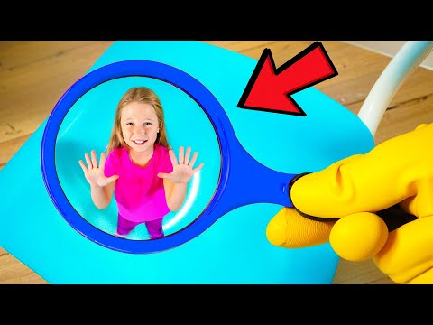 Nastya hat versehentlich ihre Körpergröße reduziert