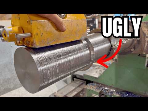 Machining UGLY Recycled Steel Into a BEAUTIFUL Part!