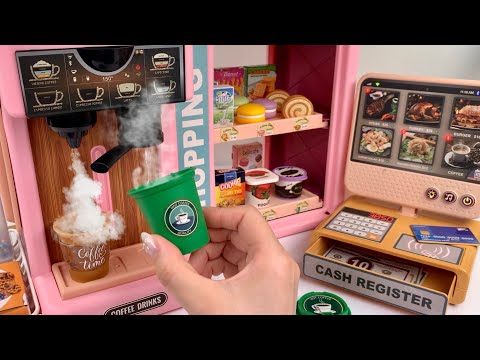 [🐰toy asmr🐰] Coffee Machine Cash Register PlaySet ASMR Satisfying with Unboxing | Review Toys
