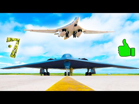 7 лучших СТРАТЕГИЧЕСКИХ БОМБАРДИРОВЩИКОВ мира ⭐ Ту-160 vs B-2 Spirit. Кто круче?