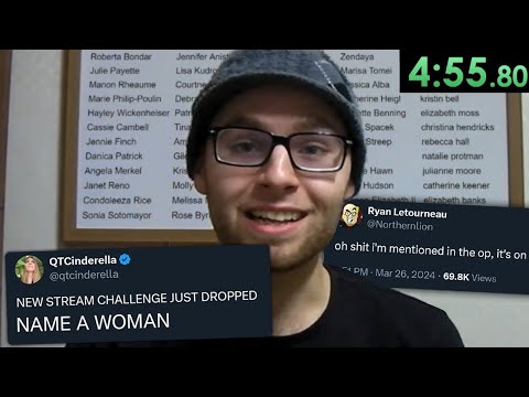 Northernlion attempts the 'Name 100 Women' Challenge