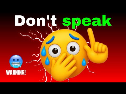 Don’t Speak While Watching This Video 😶