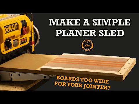 How to Make a Simple Planer Sled for Flattening Wide Boards